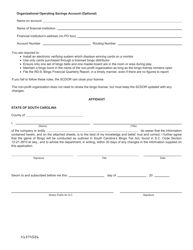 Form L-2058 Application for Bingo License Nonprofit Organization - South Carolina, Page 5