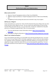 Form FAM1101 Instructions - Motion to Transfer Postjudgment Action to Tribal Court - Minnesota, Page 7