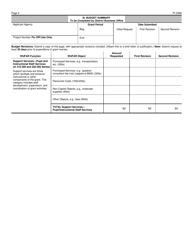Form PI-2396 Budget Change Request Peer to Peer; Suicide Prevention Grant Application - Wisconsin, Page 2