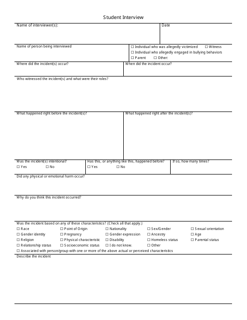 Student Interview - Wisconsin Download Pdf