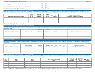 Form 50-144 Business Personal Property Rendition of Taxable Property - Texas, Page 2