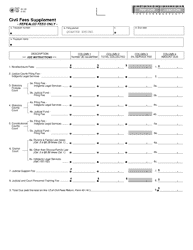 Document preview: Form 40-155 Civil Fees Supplement - Texas