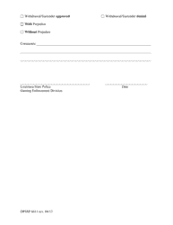 Form DPSSP6611 Manufacturer/Supplier Application/Permit Withdrawal/Surrender Form - Louisiana, Page 2