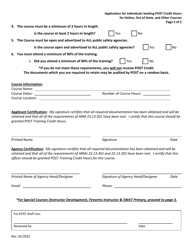 Application for Individuals Seeking Post Credit Hours for Online, out of State, and Other Courses - Montana, Page 2