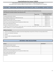 Project Notification Form - Maine, Page 11