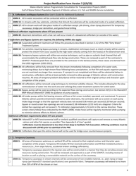 Project Notification Form - Maine, Page 6