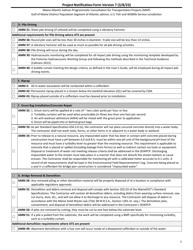 Project Notification Form - Maine, Page 7