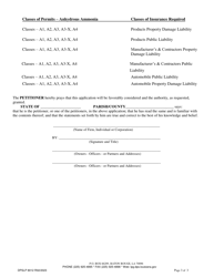 Form DPSLP8012 Application for Anhydrous Ammonia Permit - Louisiana, Page 3