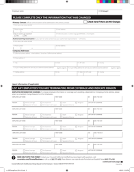 Change Request Form for Employers - California, Page 2