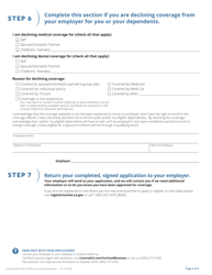 Application for Employees - California, Page 5