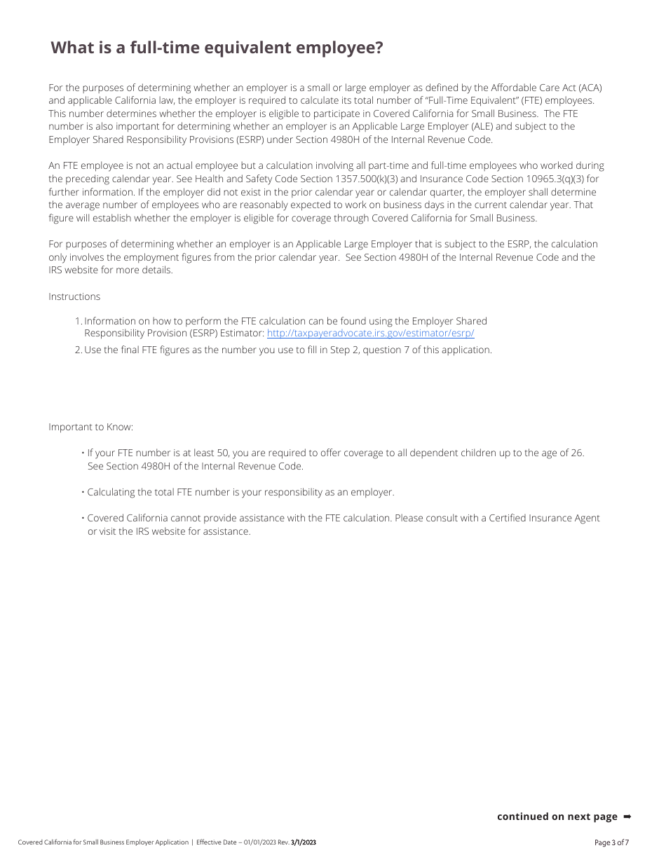 Covered California for Small Business (Ccsb) Enrollment Application for Employers - California, Page 4