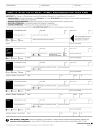 Change Request Form for Employees - California, Page 2