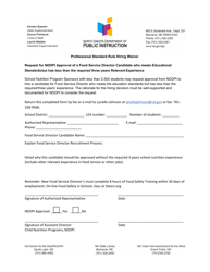 Document preview: Professional Standard Rule Hiring Waiver - North Dakota