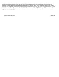 Form SB-16350 Infraction Request Form - County of San Bernardino, California, Page 2