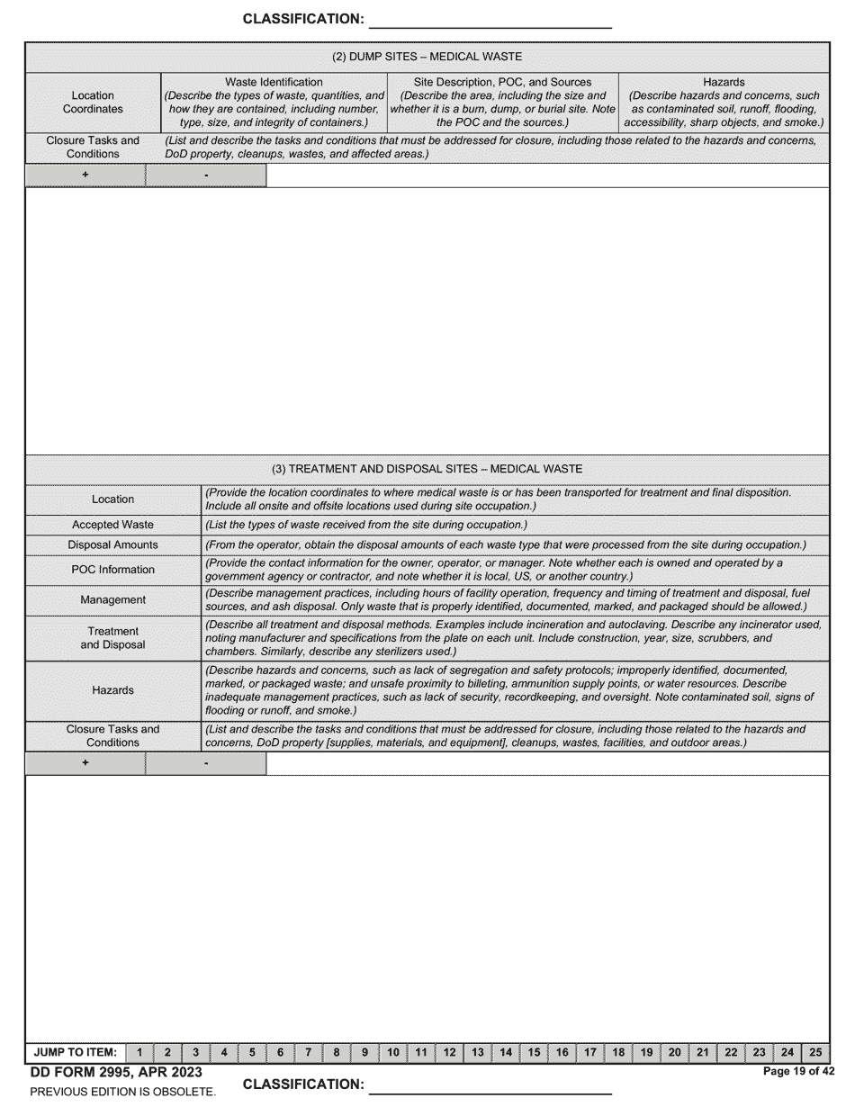 DD Form 2995 Environmental Site Closure Survey (Escs), Page 19