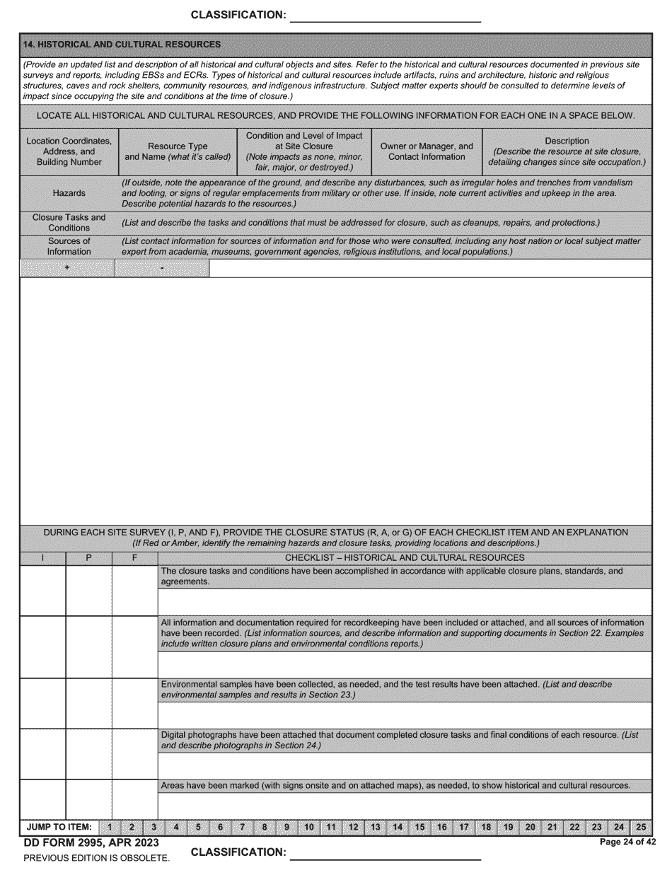 DD Form 2995 Environmental Site Closure Survey (Escs), Page 24