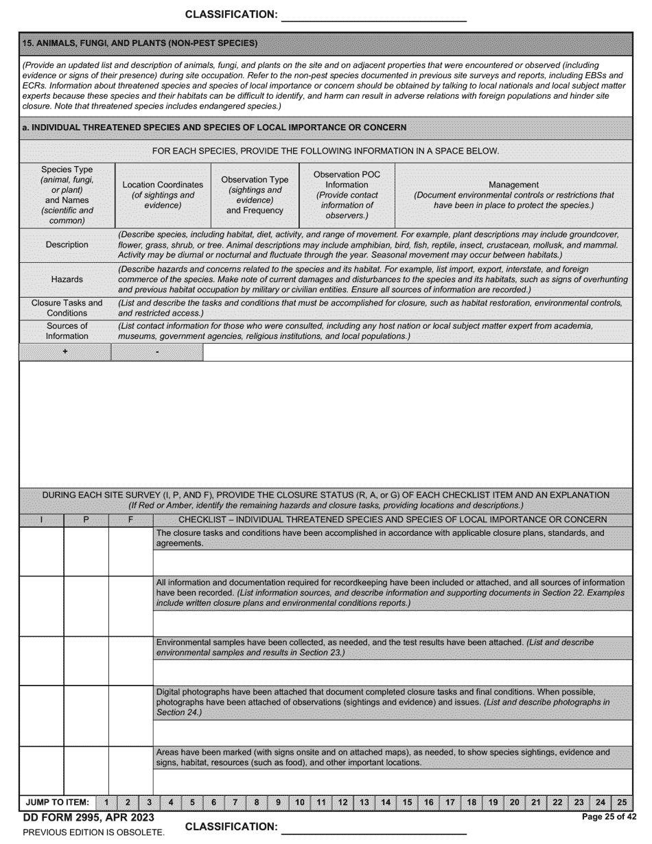 DD Form 2995 Environmental Site Closure Survey (Escs), Page 25