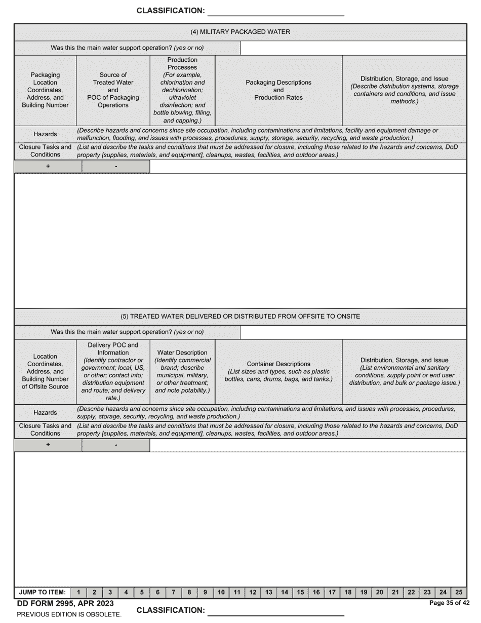 DD Form 2995 Environmental Site Closure Survey (Escs), Page 35