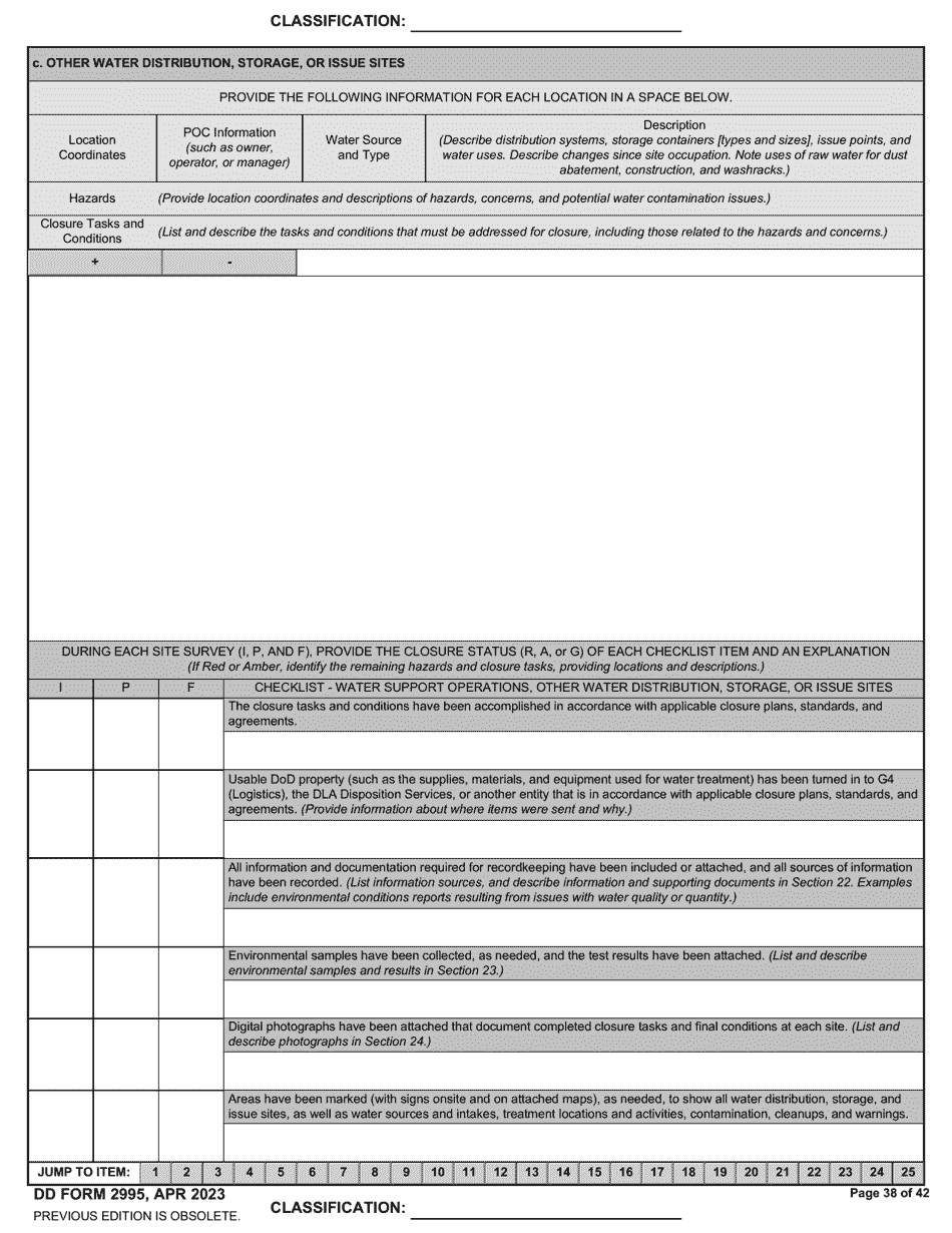 DD Form 2995 Environmental Site Closure Survey (Escs), Page 38