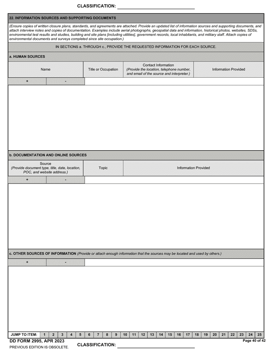 DD Form 2995 Download Fillable PDF or Fill Online Environmental Site ...