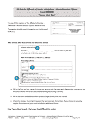 Form FOR101 Instructions - Conciliation Court Review of Motor Vehicle Forfeiture for Alcohol Related Offenses ($15,000 or Less) - Minnesota, Page 7