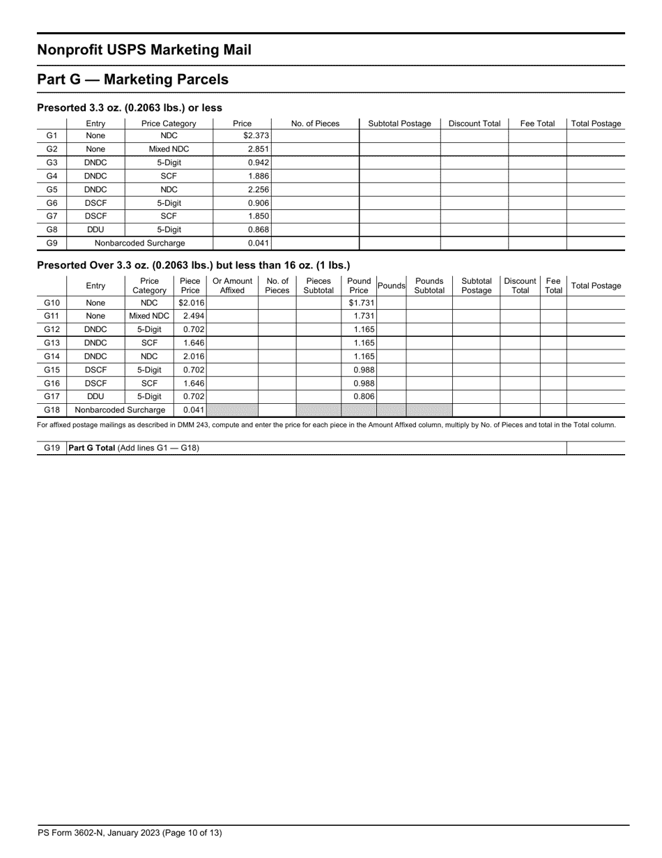 PS Form 3602-N - Fill Out, Sign Online and Download Printable PDF ...