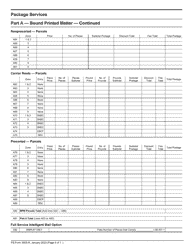 PS Form 3605-R Postage Statement - Package Services, Page 4