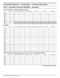 PS Form 3700 Postage Statement - International Mail, Page 14