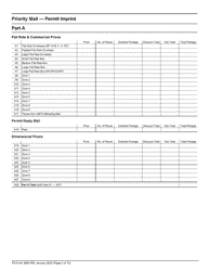 PS Form 3600-PM Postage Statement - Priority Mail - Permit Imprint, Page 2