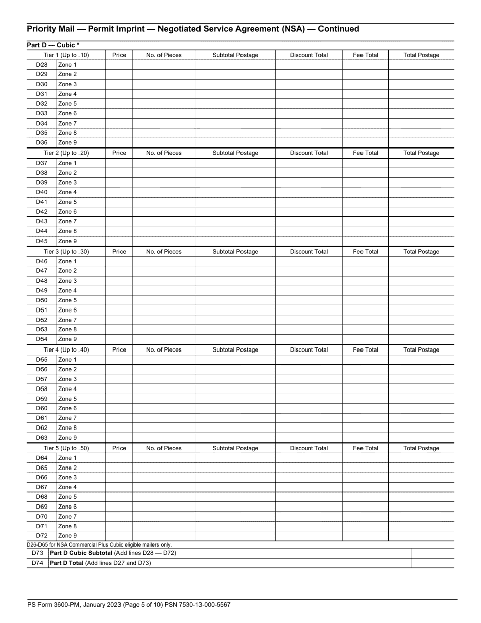 PS Form 3600-PM - Fill Out, Sign Online and Download Printable PDF ...