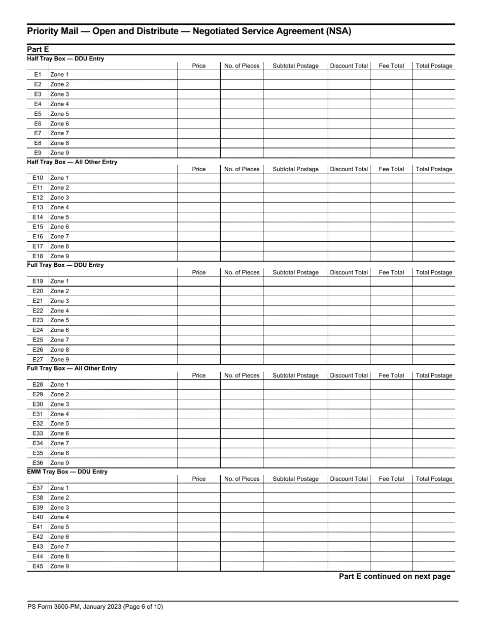 PS Form 3600-PM - Fill Out, Sign Online and Download Printable PDF ...