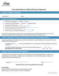 Form PSR11-23 Peach State Reserves (Psr) Flsa Payout Agreement - Georgia (United States), Page 2