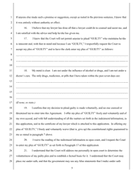 Application for Permission to Enter Plea of Guilty and Order Accepting Plea - California, Page 5