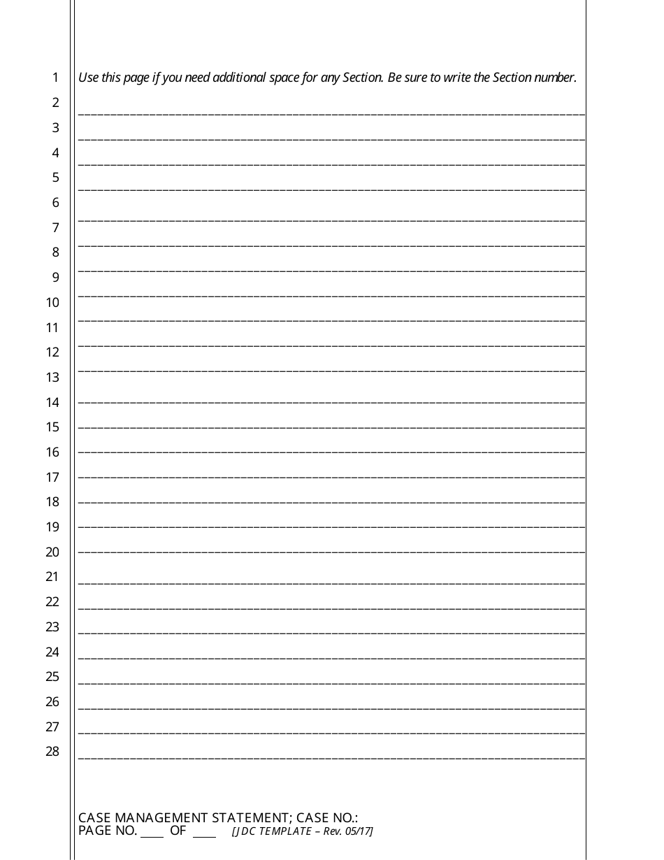 Case Management Statement - California, Page 13