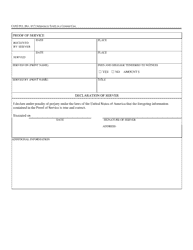 Form CAND89A Subpoena to Testify in a Criminal Case - California, Page 2