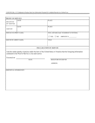 Form CAND89C Subpoena to Produce State Law Enforcement Personnel or Complaint Records in a Criminal Case - California, Page 2