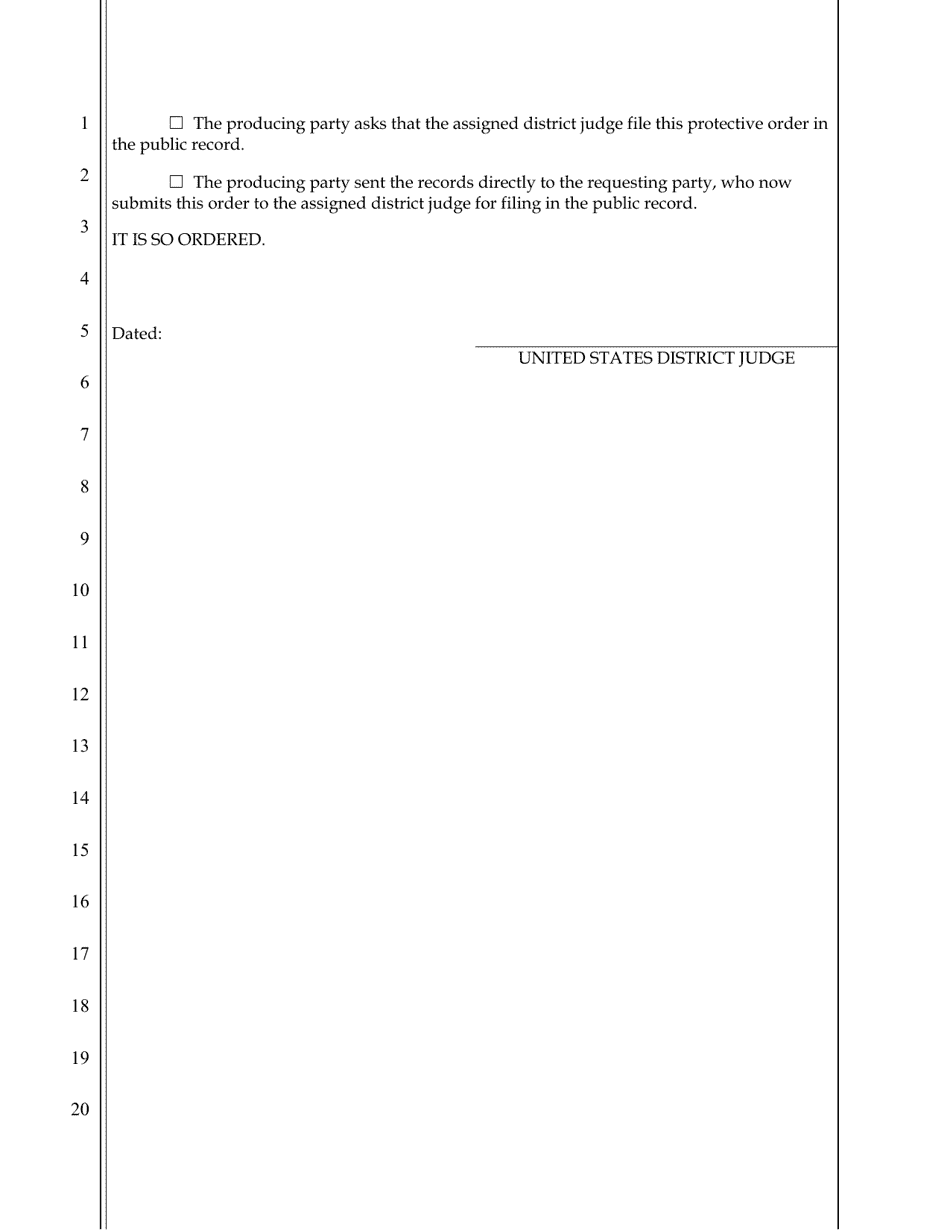 Form CAND89C Subpoena to Produce State Law Enforcement Personnel or Complaint Records in a Criminal Case - California, Page 4