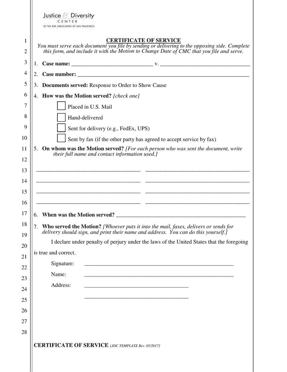 Response to Order to Show Cause - California, Page 5