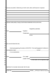 Administrative Motion and [proposed] Order to Change Deadline for Filing - California, Page 6