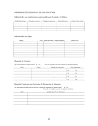 Cuestionario Sobre La Custodia De Menores - Kern County, California (Spanish), Page 20