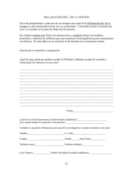 Cuestionario Sobre La Custodia De Menores - Kern County, California (Spanish), Page 22