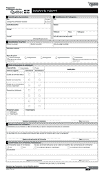 Document preview: Forme V-2964 Evaluation Du Rendement - Quebec, Canada (French)