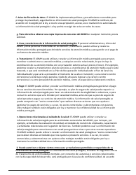 Formulario De Aviso De Privacidad - Alabama (Spanish), Page 3