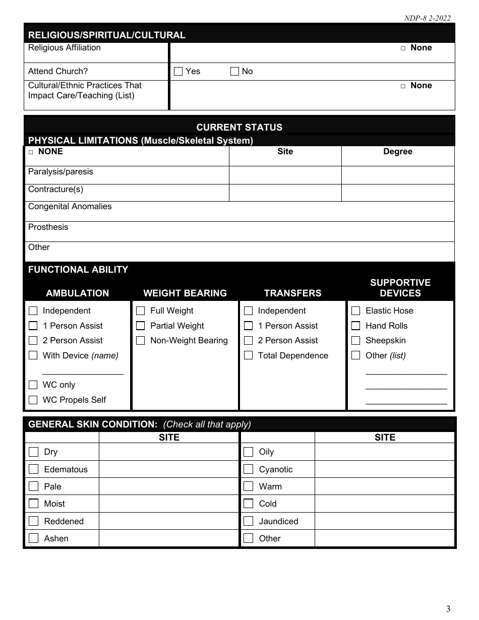 Form NDP-8 Mas Rn Assessment - Alabama, Page 3