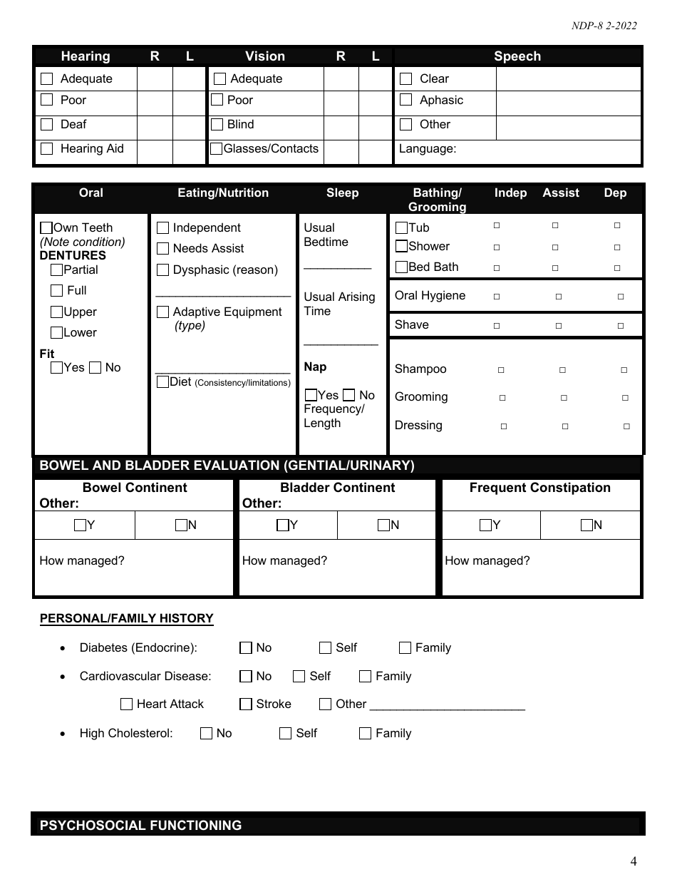 Form NDP-8 Mas Rn Assessment - Alabama, Page 4