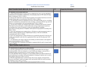 Form NDP1 Certification Score Sheet - Admh/DD Nurse Delegation Program - Alabama, Page 2