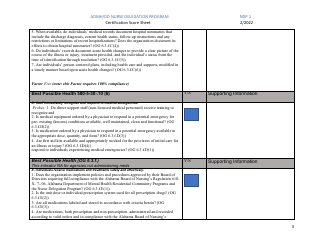 Form NDP1 Certification Score Sheet - Admh/DD Nurse Delegation Program - Alabama, Page 3