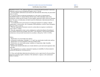 Form NDP1 Certification Score Sheet - Admh/DD Nurse Delegation Program - Alabama, Page 4