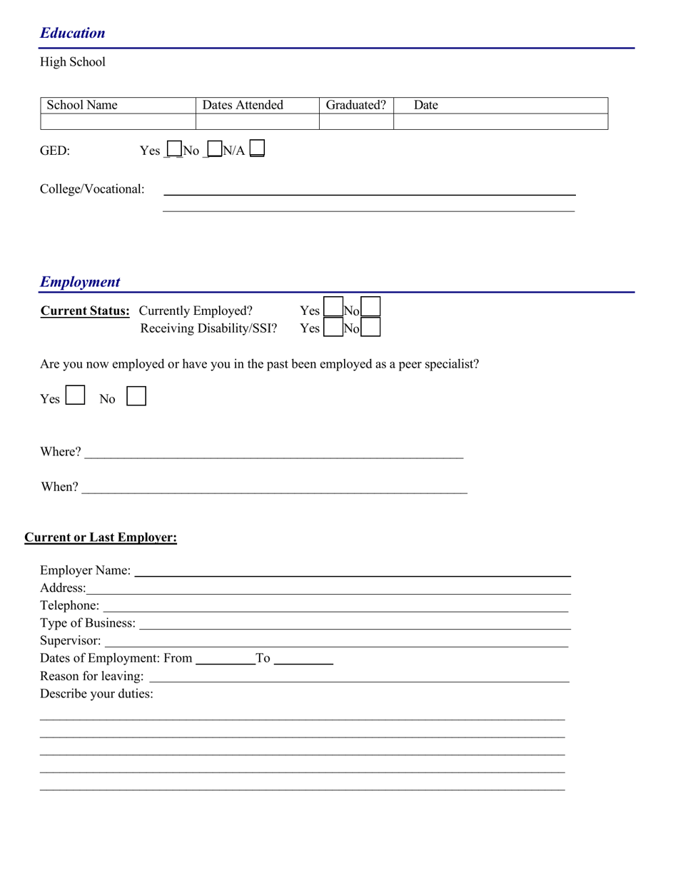 Alabama Certified Recovery Support Specialist Training Application - Alabama, Page 3