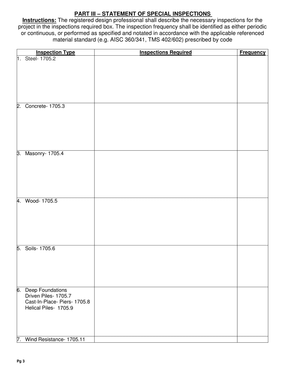 Special Inspection Agreement Form - City of Dixon, California, Page 3